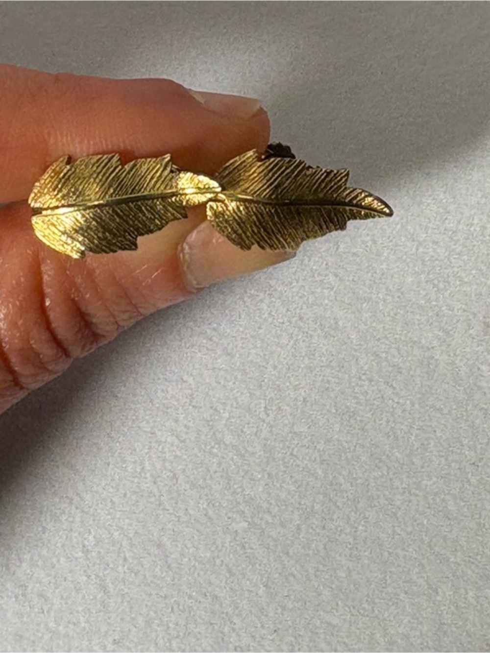 Gold Toned Clip-on Earrings - Signed
